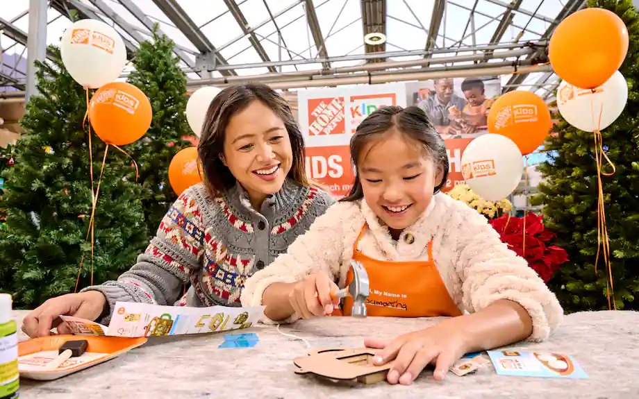 Home Depot Kids Workshop: Where Young Builders Get it All Under Their Belt